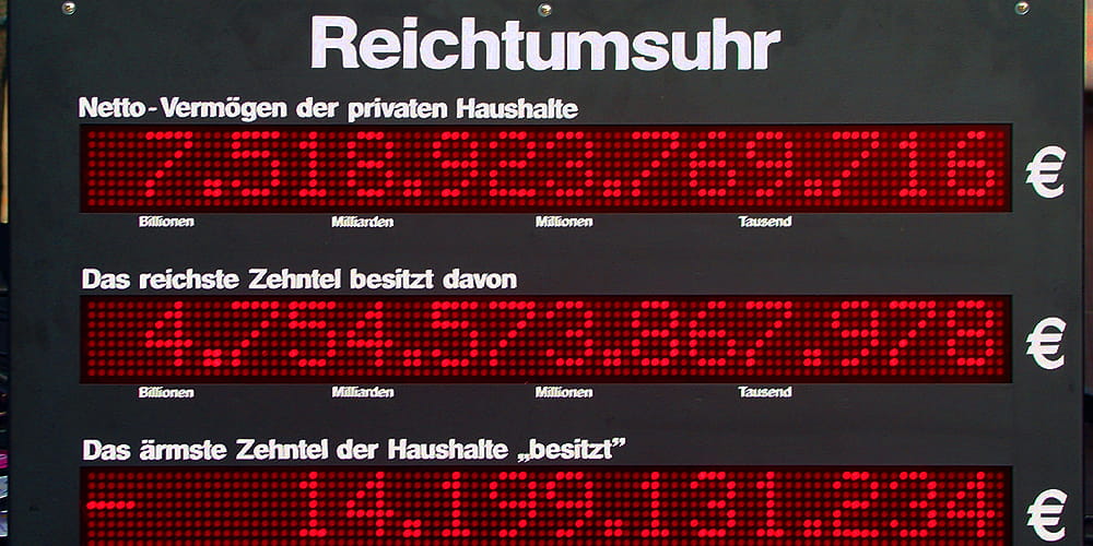 Tickets the return of the equalizer / Geld, Macht und Demokratie, Reichtumskatastrophe. Reichtum als Problem in Berlin